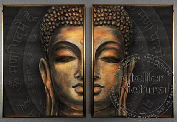 Buddha Gautama, Tablouri pictate manual, set tablouri abstracte